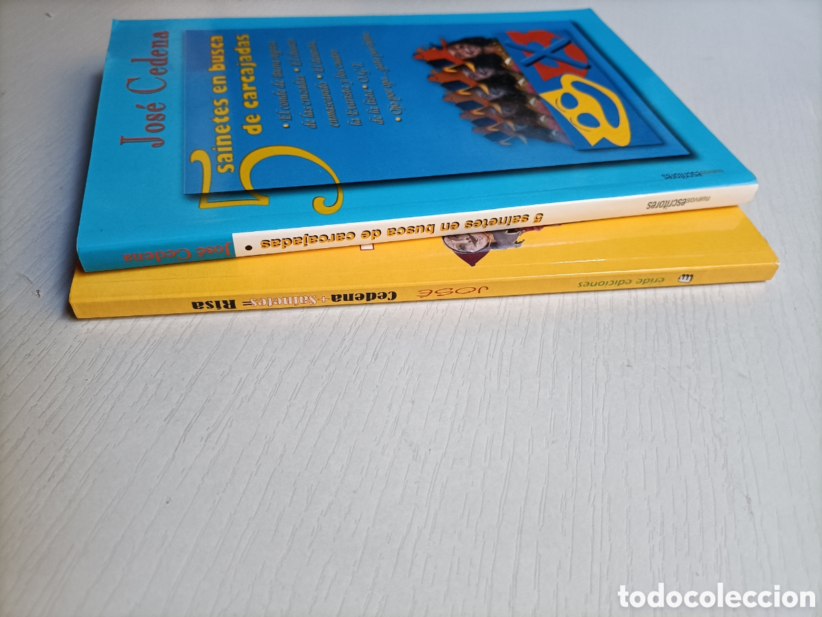 Libros de segunda mano: 5 sainetes en busca de carcajadas y + sainetes = risa Jos&eacute; Cedena - Foto 2