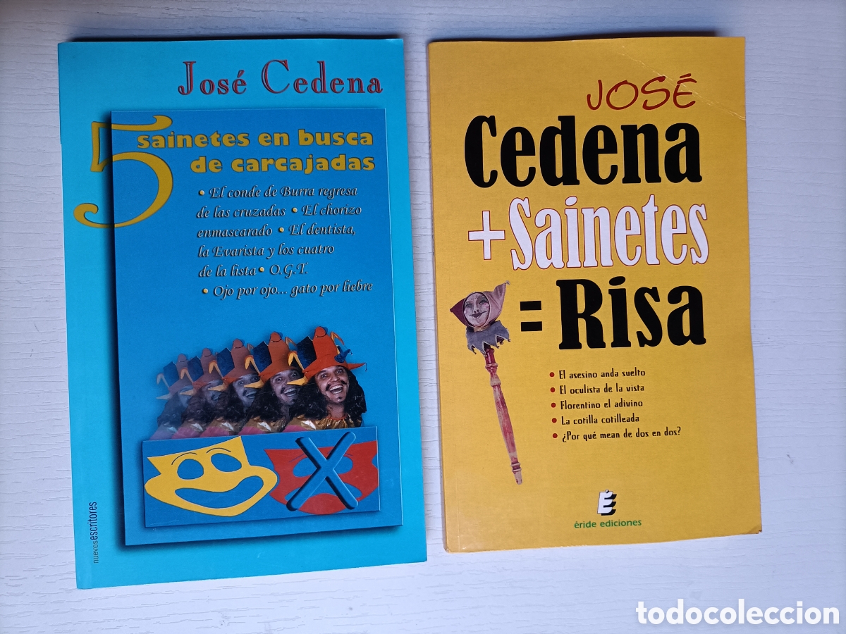 Libros de segunda mano: 5 sainetes en busca de carcajadas y + sainetes = risa Jos&eacute; Cedena - Foto 1