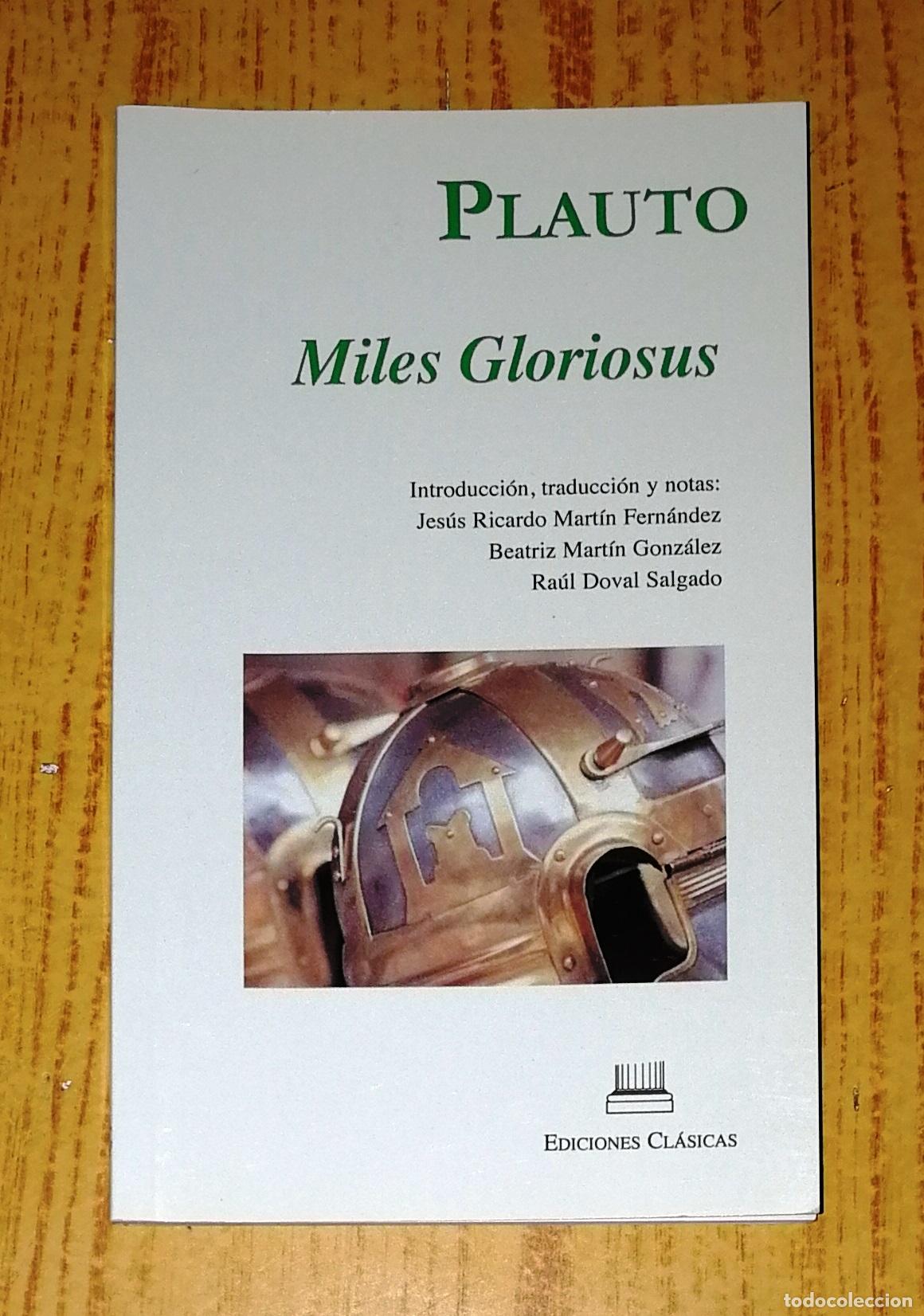Libros de segunda mano: MILES GLORIOSUS / Plauto. - Ediciones Cl&aacute;sicas, 2012 - Foto 1