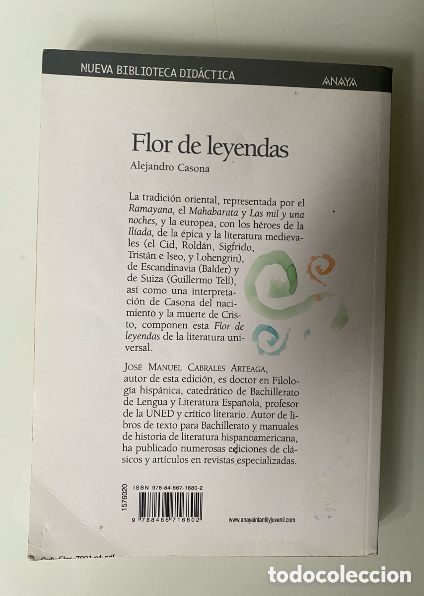Libros de segunda mano: Flor de leyendas - CASONA, Alejandro - Foto 2