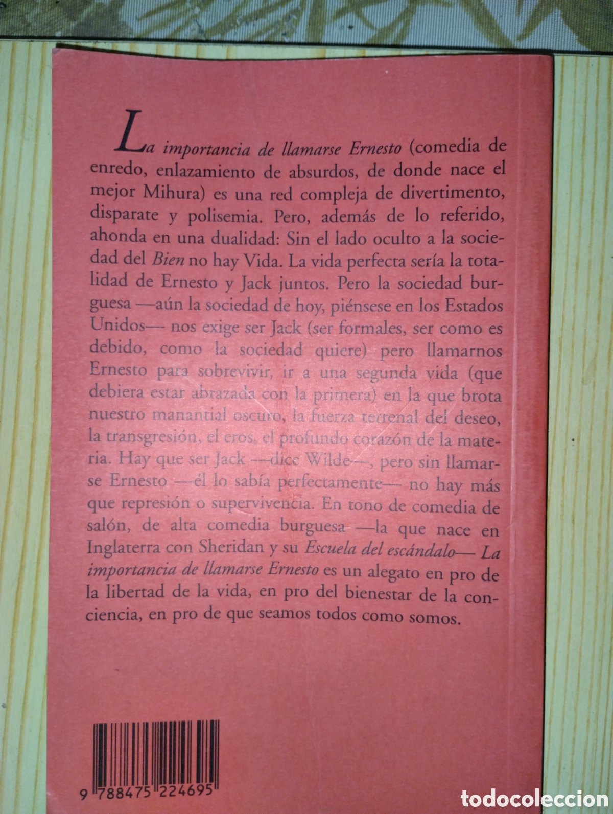 Libros de segunda mano: LA IMPORTANCIA DE LLAMARSE ERNESTO - Foto 2