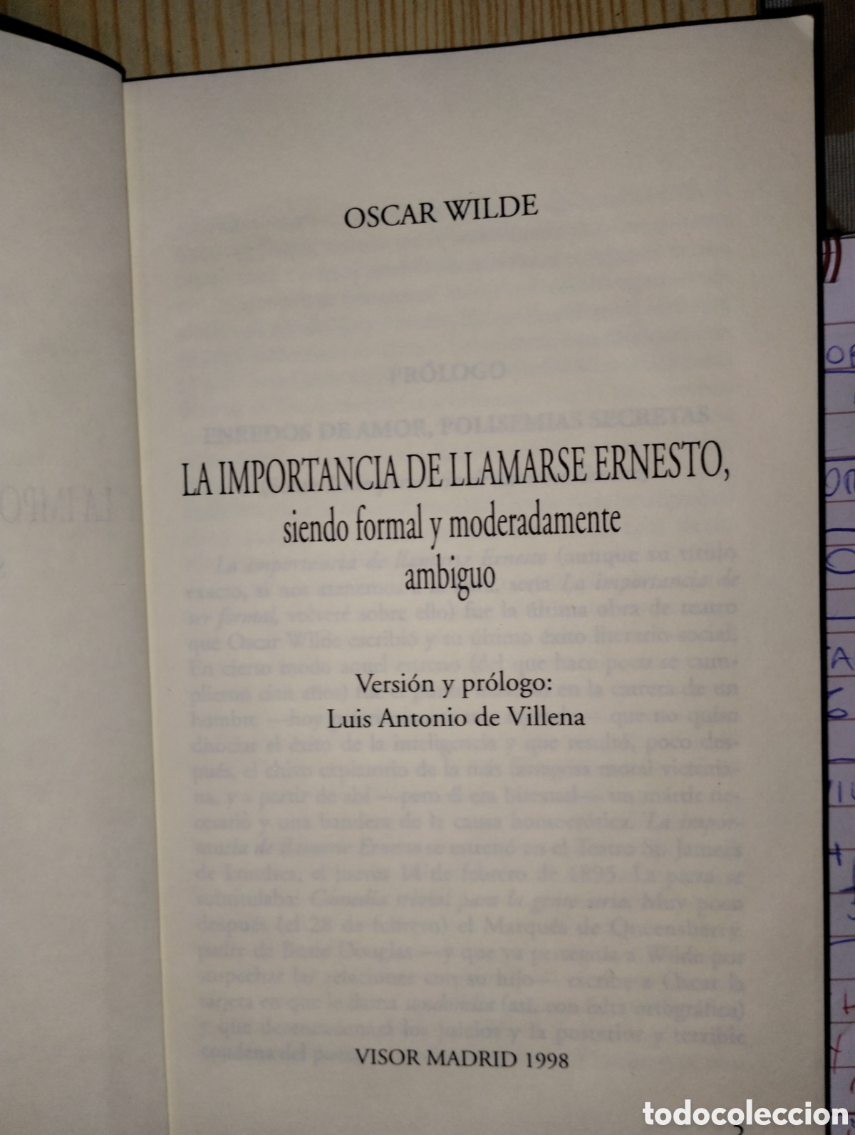 Libros de segunda mano: LA IMPORTANCIA DE LLAMARSE ERNESTO - Foto 6