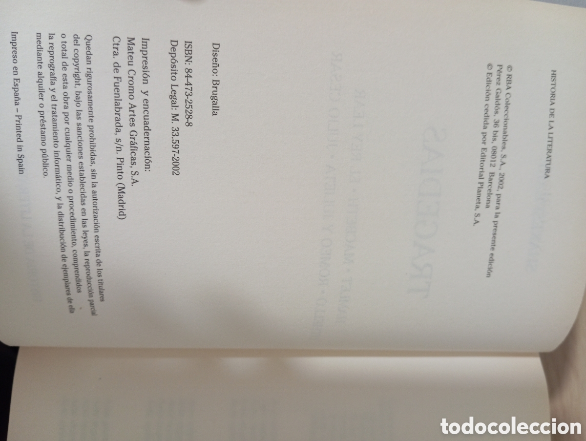 Libros de segunda mano: Tragedias. Shakespeare. Historia de la literatura - Foto 5