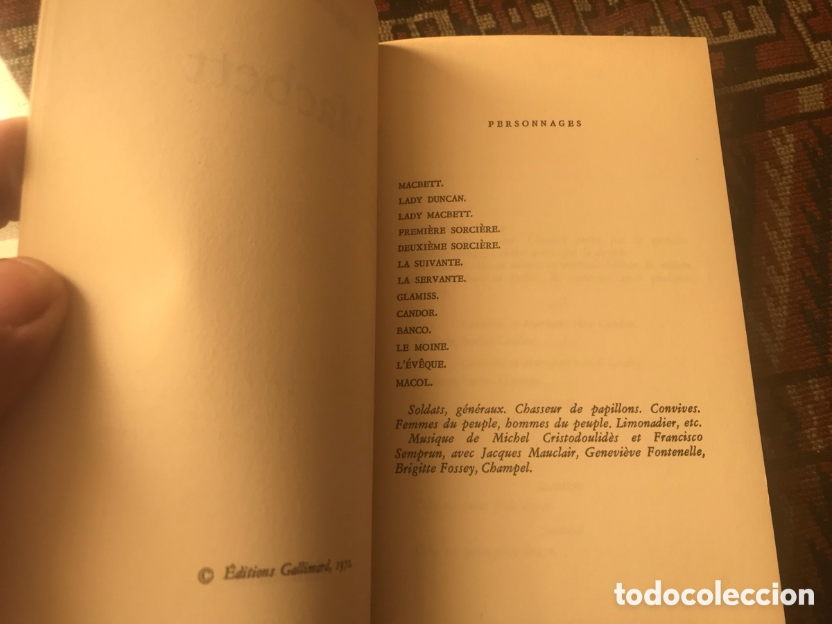 Libros de segunda mano: Ionesco. Macbett. Folio. Gallimard - Foto 6