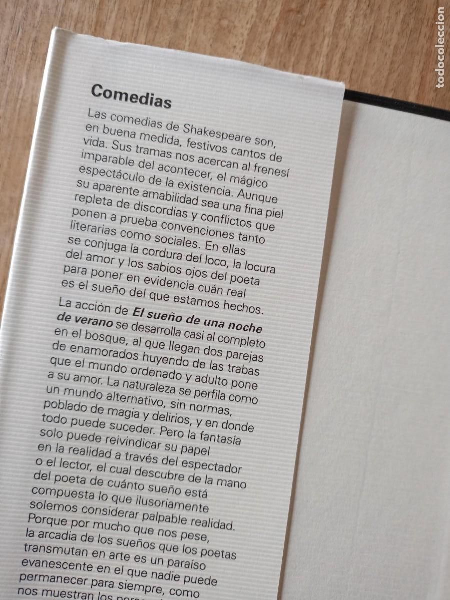 Libros de segunda mano: COMEDIAS. WILLIAM SHAKESPEARE. C&Iacute;RCULO DE LECTORES. 2002 - Foto 5