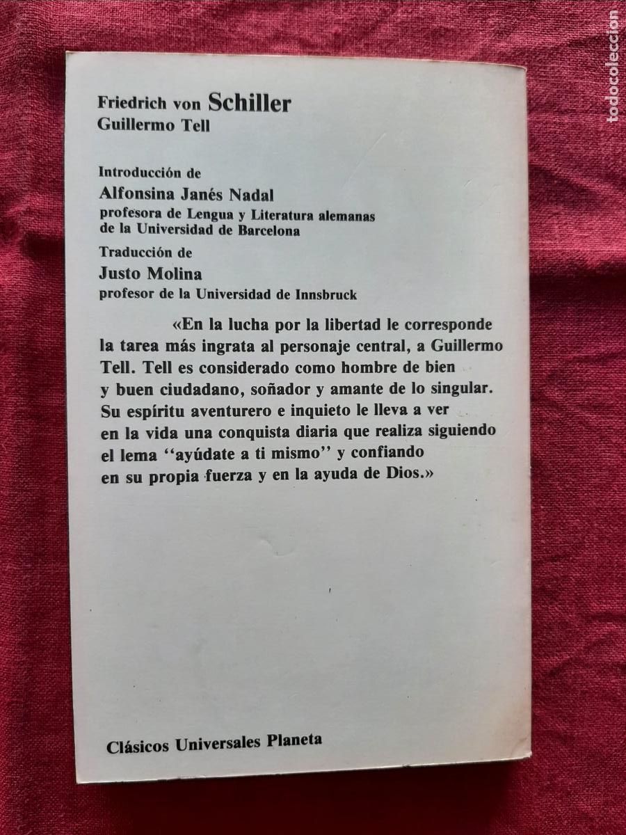 Libros de segunda mano: Guillermo Tell - Schiller, Friedrich von - Foto 2