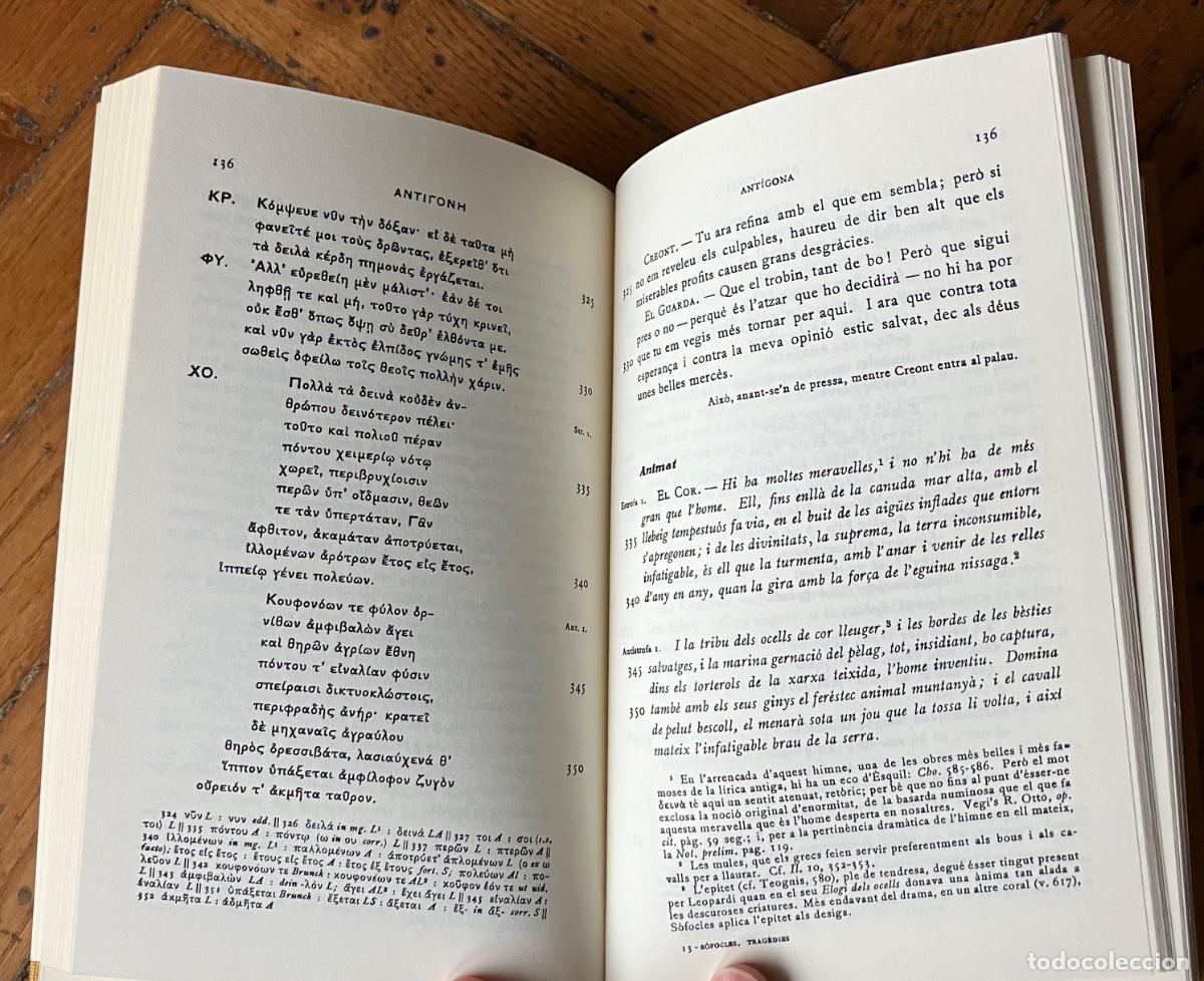 Libros de segunda mano: Les dones de Traquis. Antigona. S&oacute;focles. - Foto 4