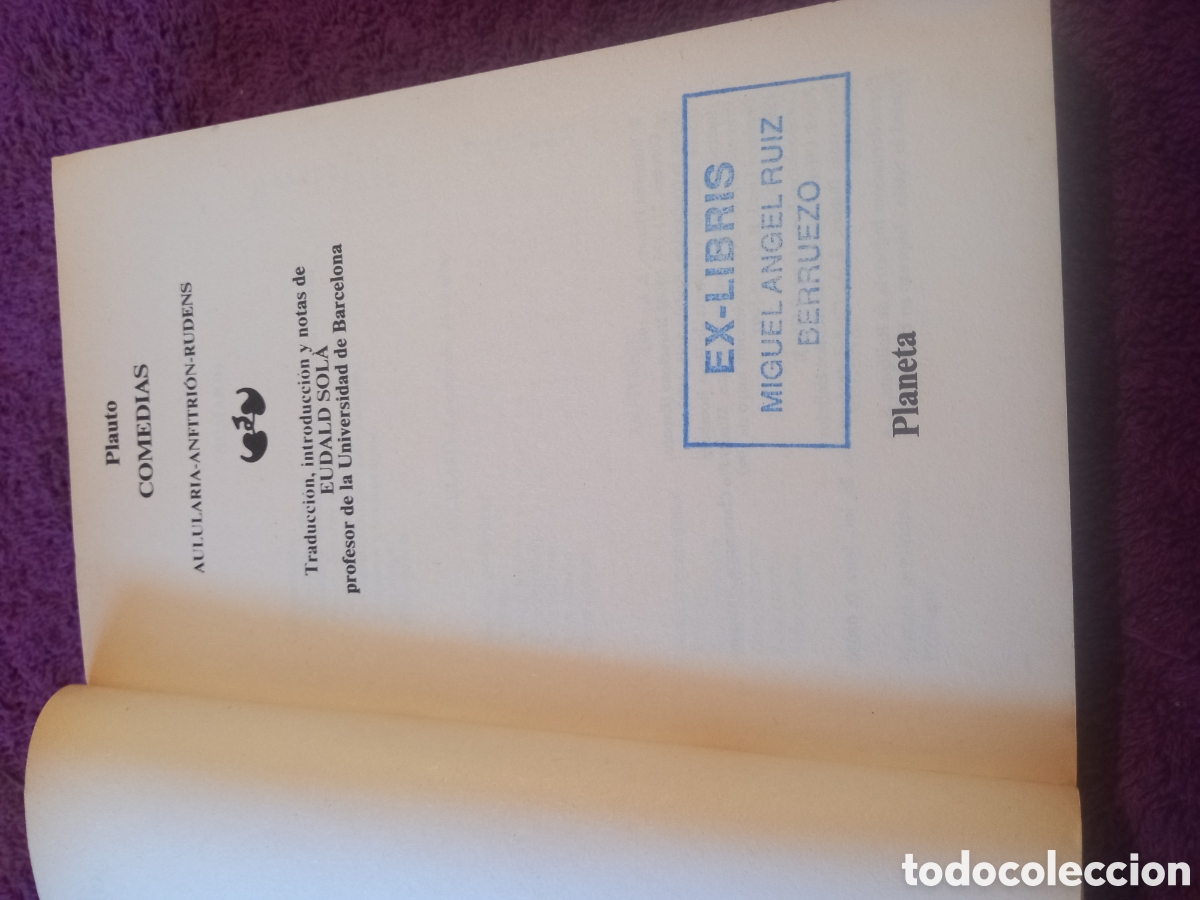 Libros de segunda mano: Comedias. Plat&oacute;n. Editorial Planeta. - Foto 5