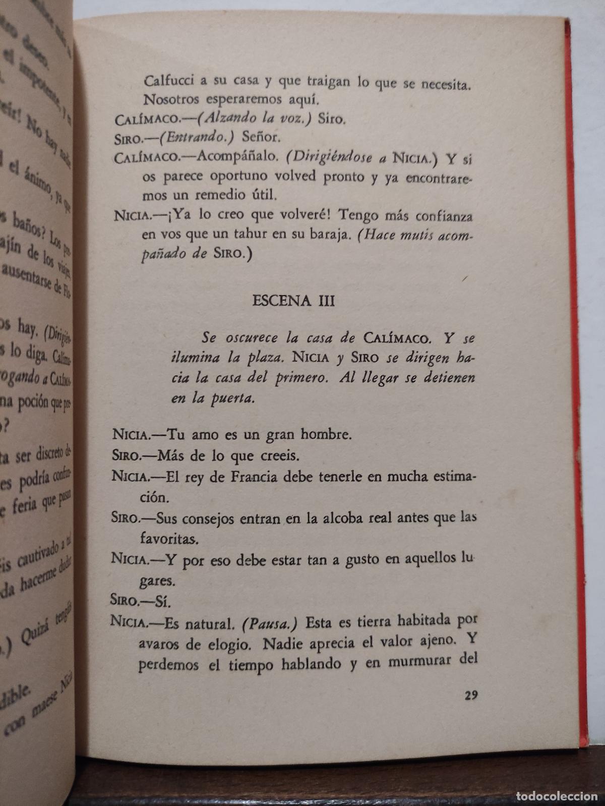 Libros de segunda mano: LA MANDRAGORA - NICOLAS MAQUIAVELO - Foto 2