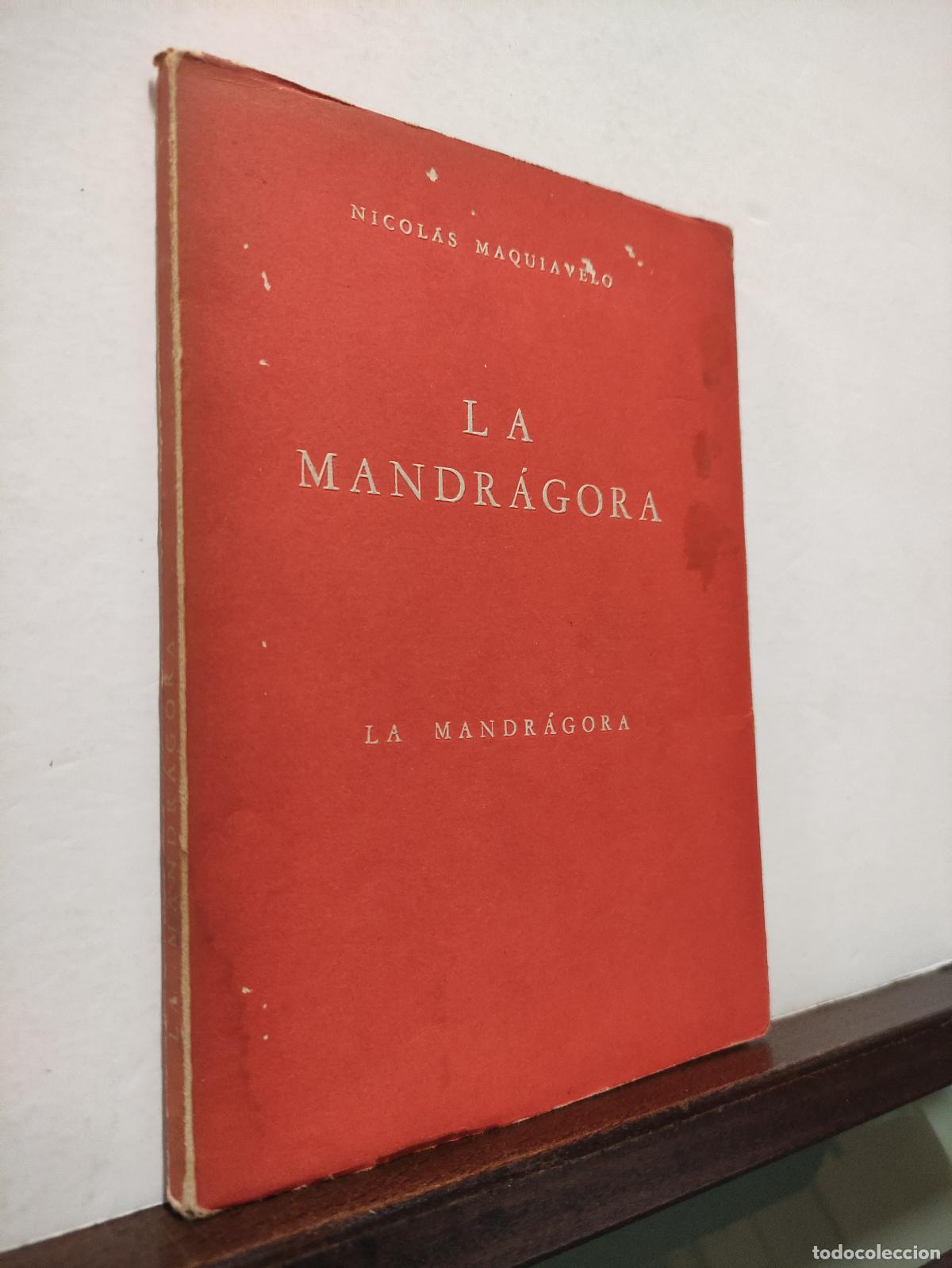 Libros de segunda mano: LA MANDRAGORA - NICOLAS MAQUIAVELO - Foto 1