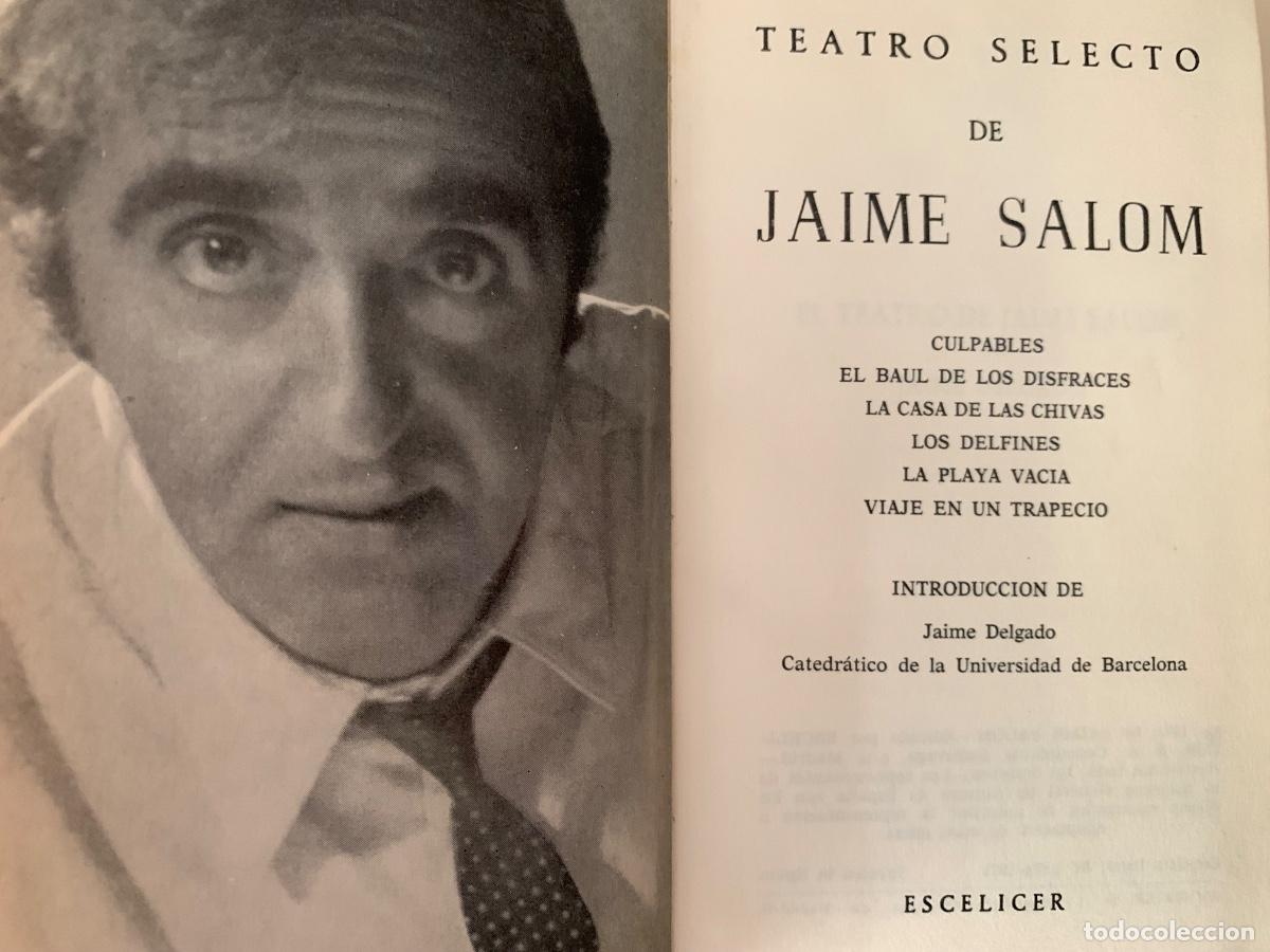 Libros de segunda mano: Teatro Selecto de Jaime Salom (Bols 25) - Foto 3