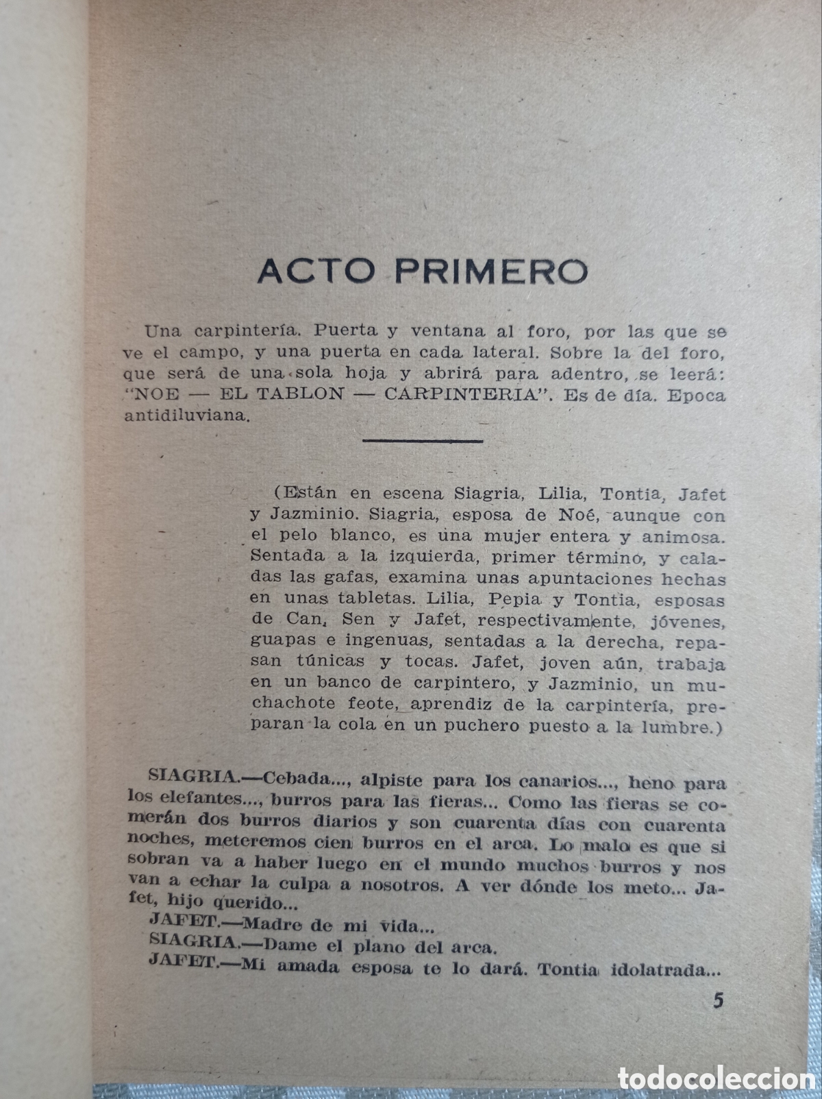 Libros de segunda mano: EL DILUVIO. OBRA DE TEATRO DE MU&Ntilde;OZ SECA - Foto 4