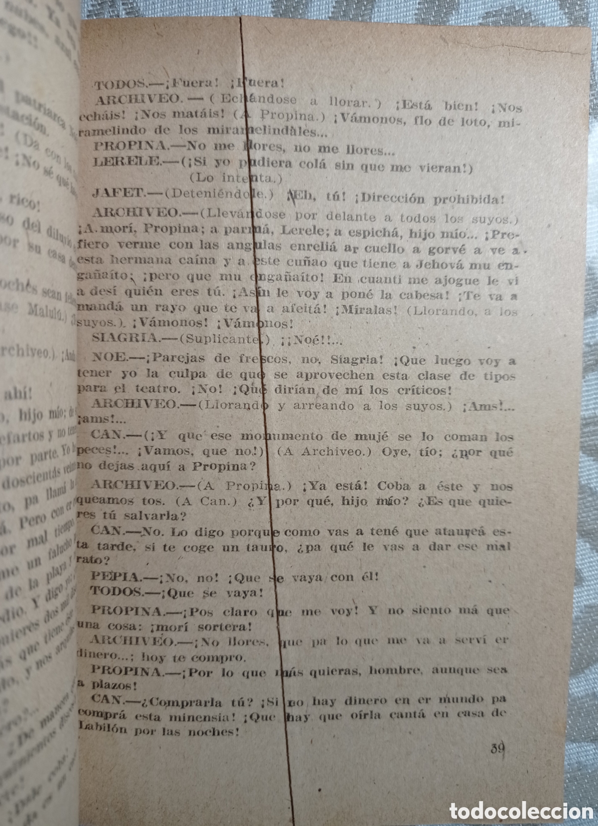 Libros de segunda mano: EL DILUVIO. OBRA DE TEATRO DE MU&Ntilde;OZ SECA - Foto 6