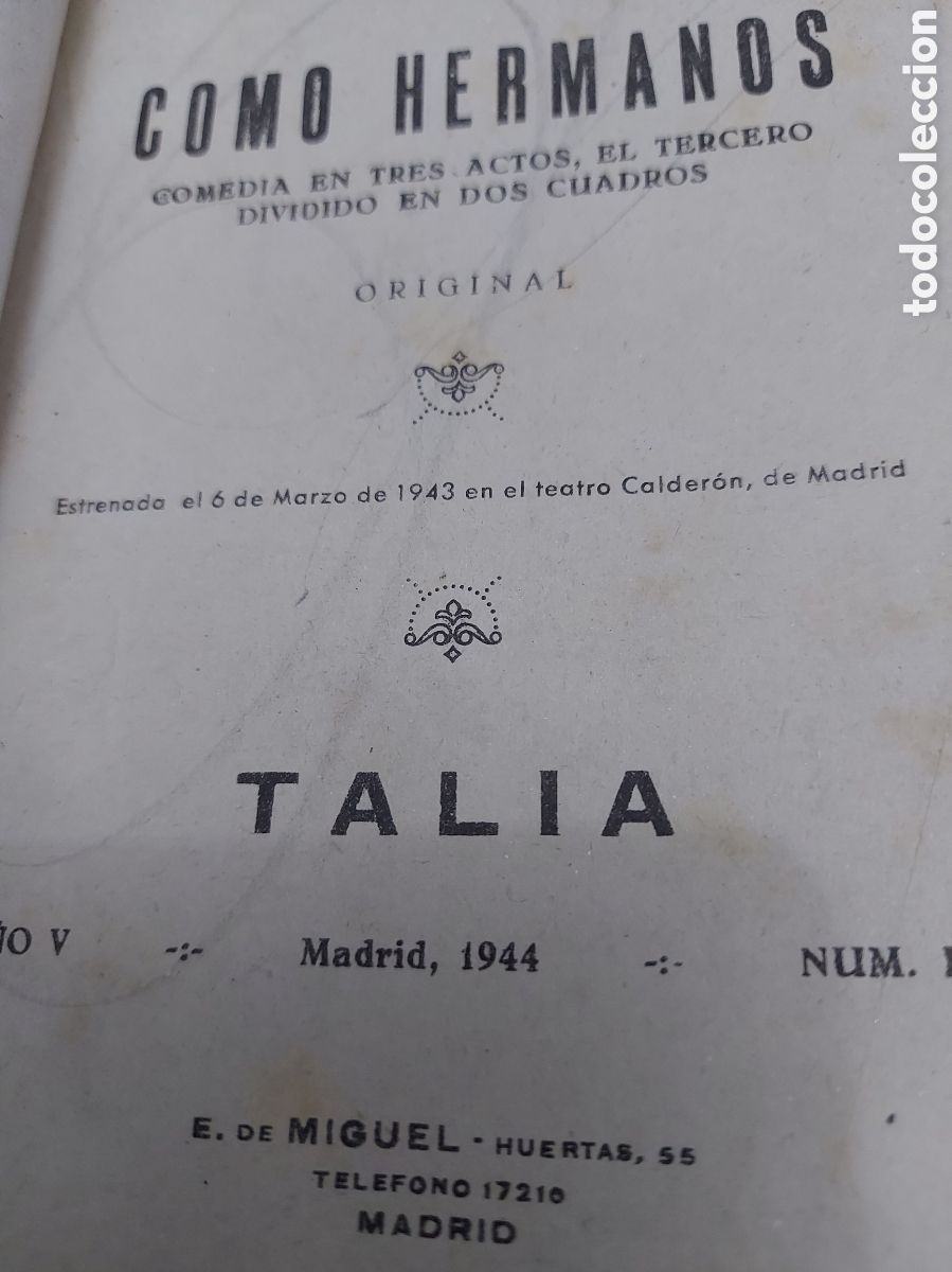 Libros de segunda mano: COMO HERMANOS a&ntilde;o 1944 - Foto 2