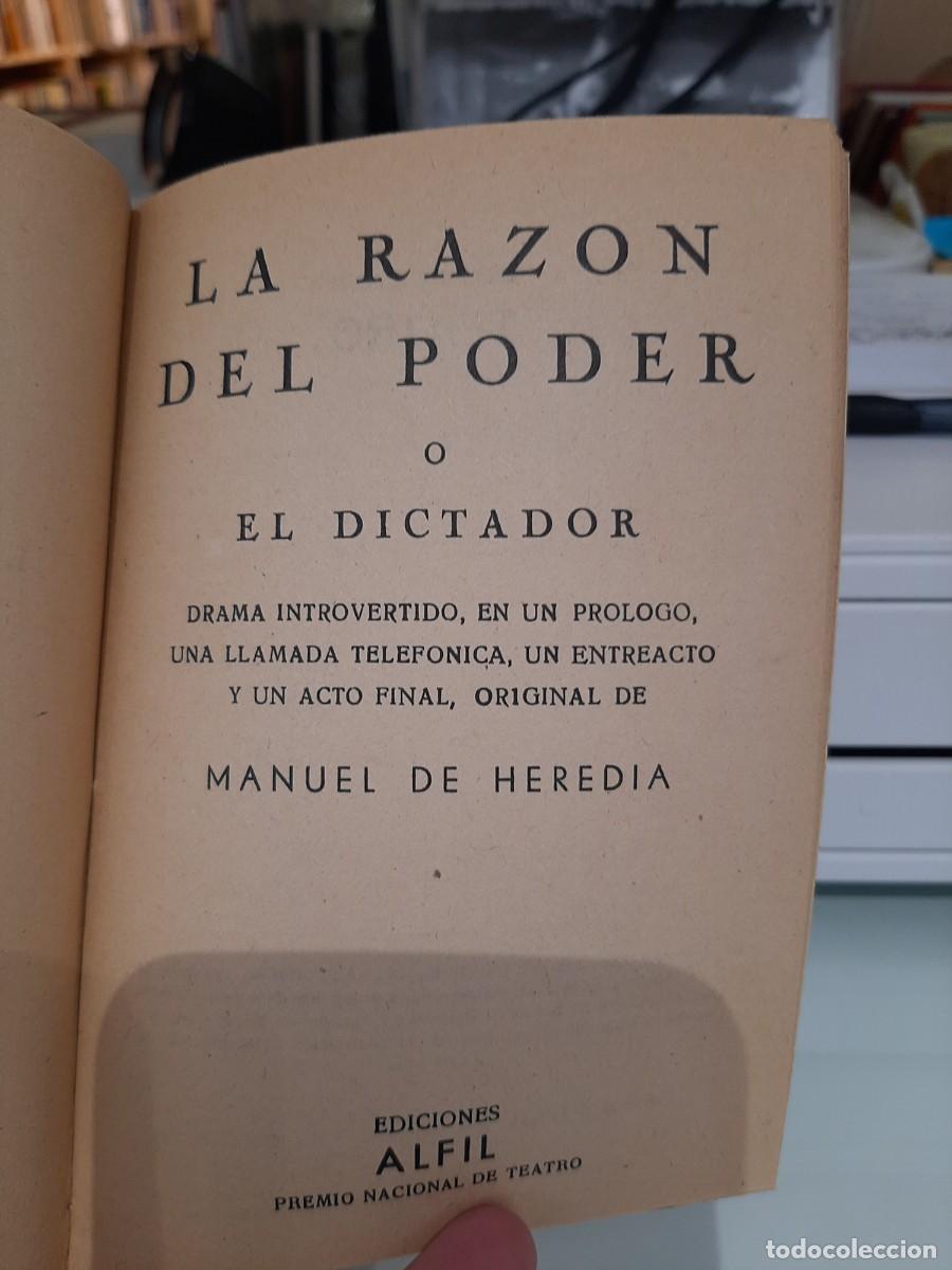 Libros de segunda mano: Manuel de Heredia. La raz&oacute;n del poder o El dictador - Foto 2