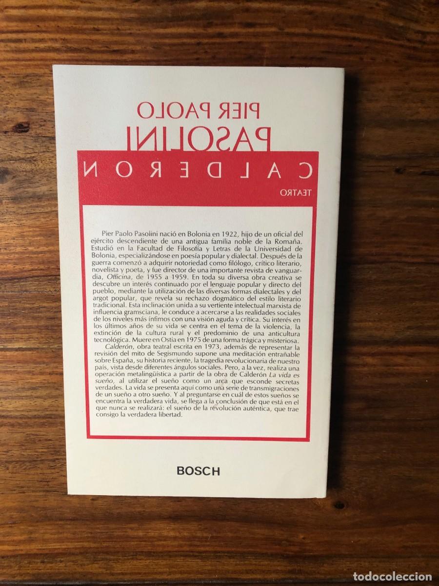 Libros de segunda mano: Calder&oacute;n. Pier Paolo Pasolini. Icaria. - Foto 2