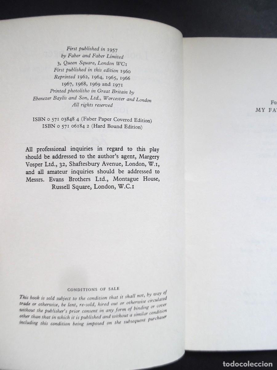 Libros de segunda mano: Look Back in Anger, John Osborne - Foto 3