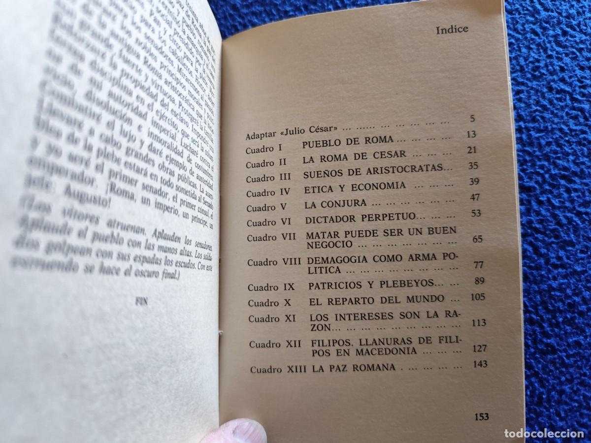 Libros de segunda mano: Julio C&eacute;sar o La Ambici&oacute;n del Poder William Sakespeare Ediciones Akal 1976 - Foto 7