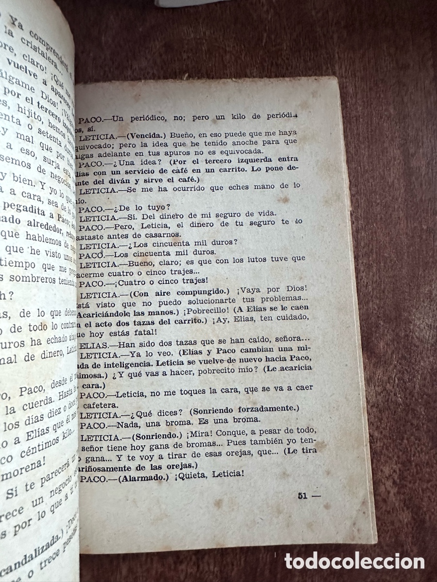 Libros de segunda mano: Biblioteca teatral Un marido de ida y vuelta - Foto 5