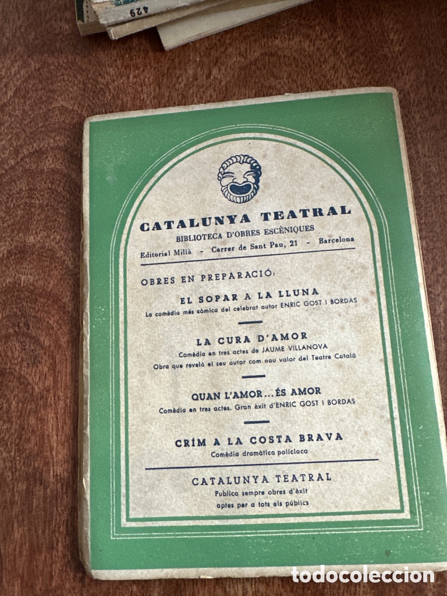 Libros de segunda mano: Passaport per a leternitat. Com&egrave;dia dram&aacute;tica en tres actes. J. C. Tapias - S.Vendrell - Foto 6
