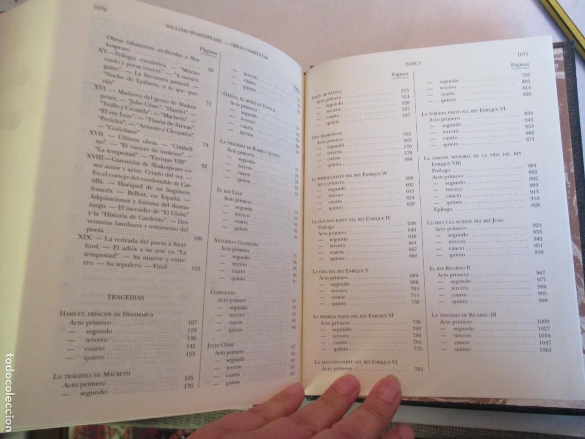 Libros de segunda mano: WILLIAM SHAKESPEARE Obras completas W33969 - Foto 5