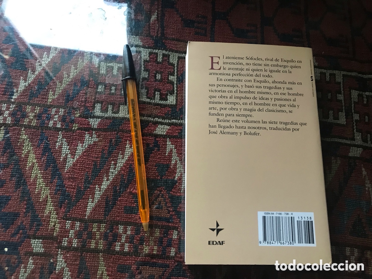 Libros de segunda mano: Tragedias. S&oacute;focles. Biblioteca Edaf. - Foto 3
