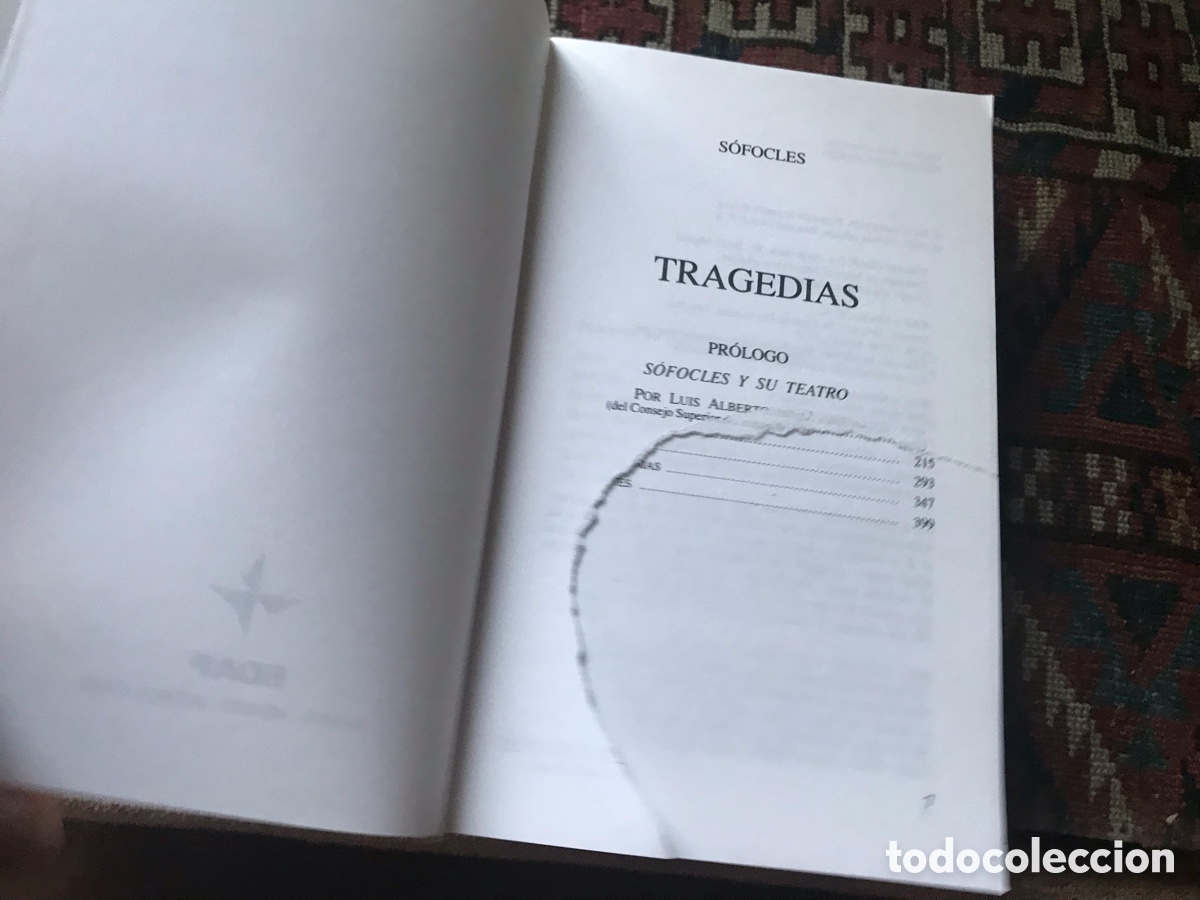 Libros de segunda mano: Tragedias. S&oacute;focles. Biblioteca Edaf. - Foto 5