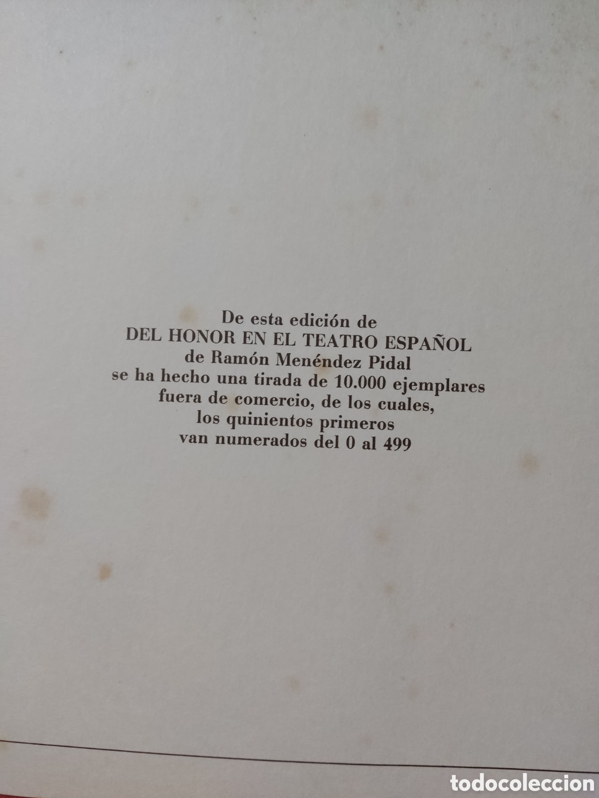 Libros de segunda mano: Del honor en el teatro espa&ntilde;ol - Foto 2