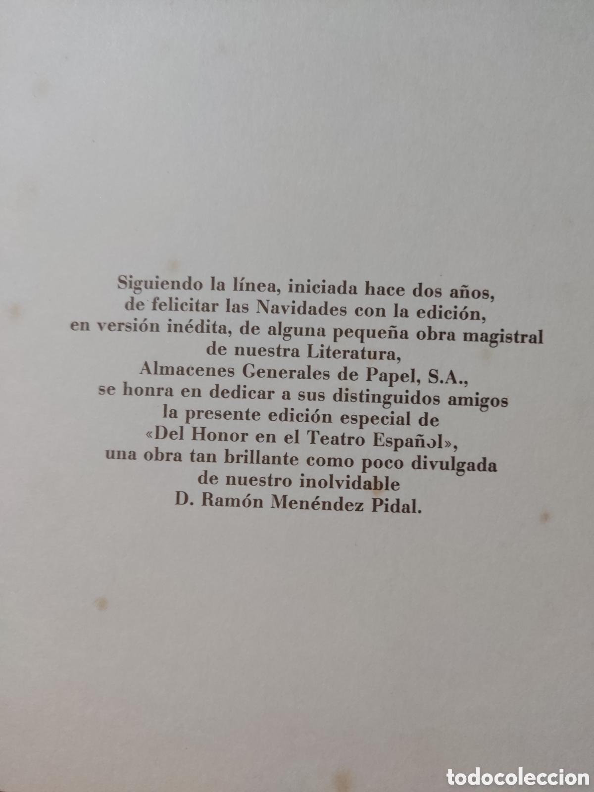 Libros de segunda mano: Del honor en el teatro espa&ntilde;ol - Foto 3