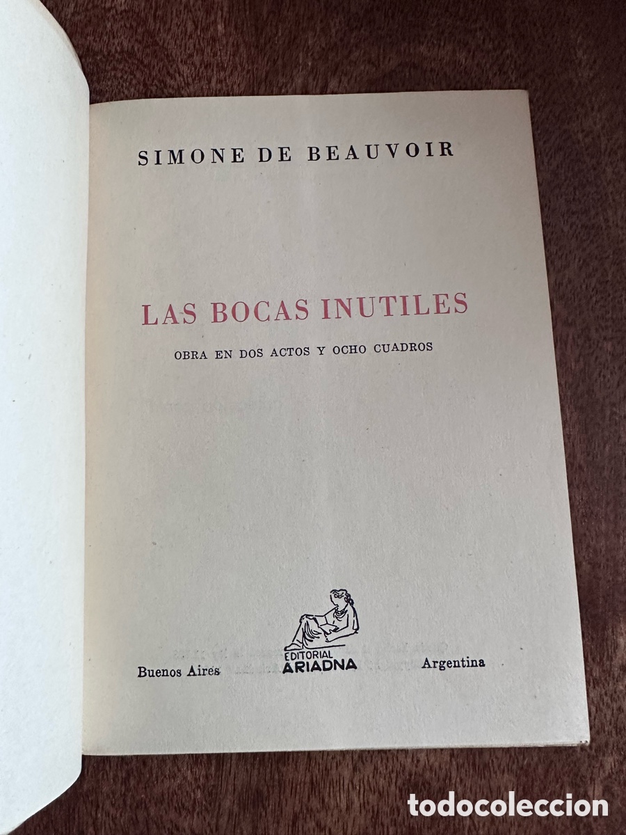 Libros de segunda mano: Las bocas in&uacute;tiles Simone de Beauvoir - Foto 3