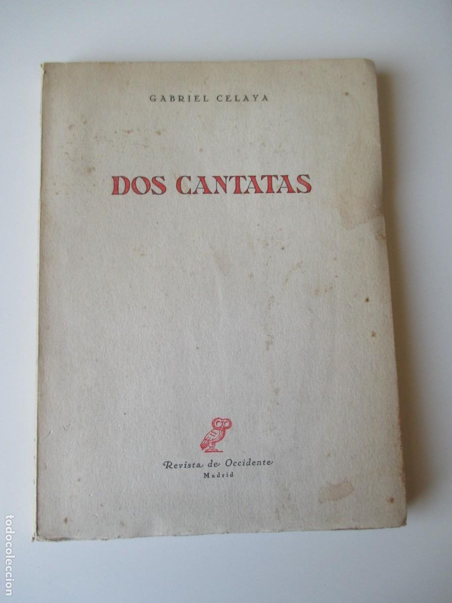 Libros de segunda mano: GABRIEL CELAYA Dos cantatas W34242 - Foto 1
