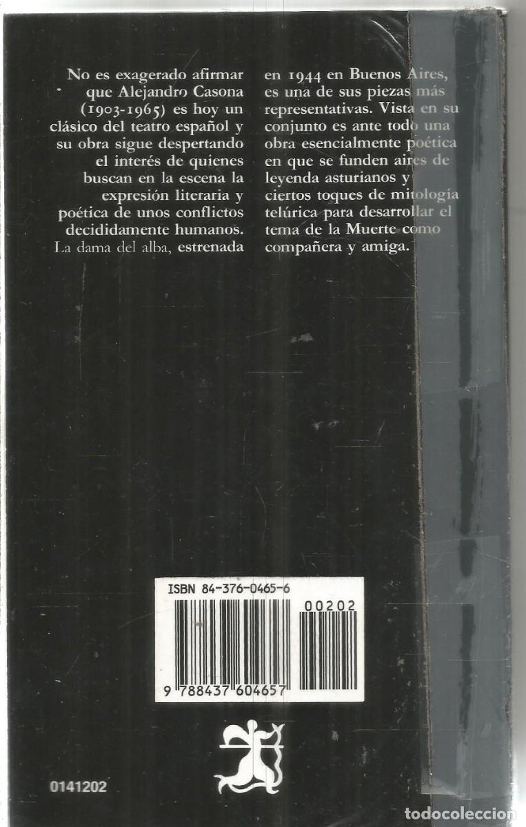 Libros de segunda mano: ALEJANDRO CASONA. LA DAMA DEL ALBA. CATEDRA. - Foto 2