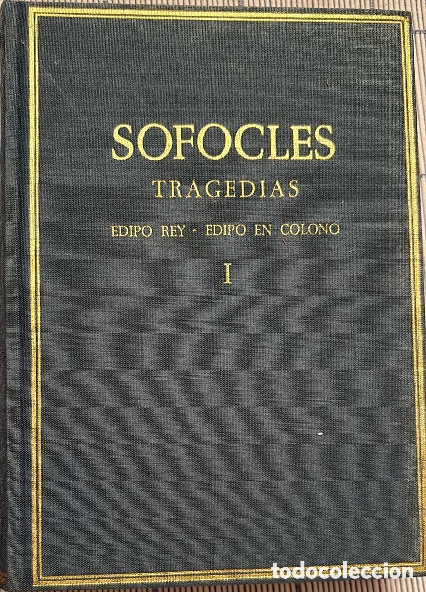 Libros de segunda mano: S&Oacute;FOCLES. Tragedias . Edipo . Volumen I- - Foto 1