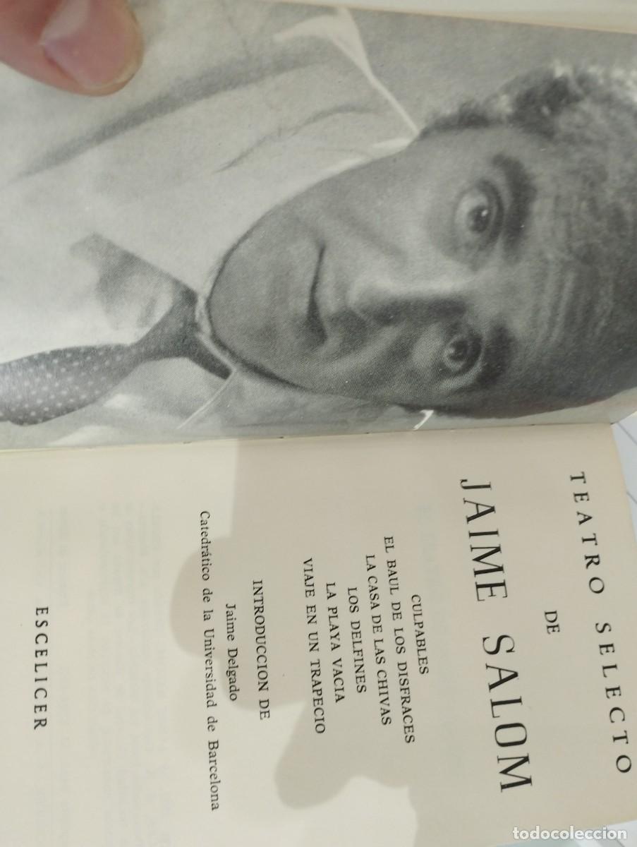 Libros de segunda mano: Teatro Selecto Jaime Salom - Foto 2