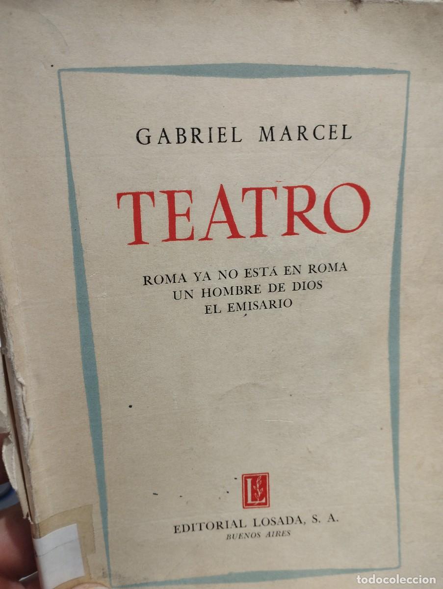 Libros de segunda mano: Gabriel Marcel. Teatro - Foto 1