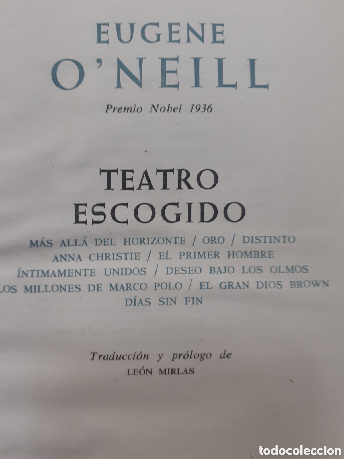 Libros de segunda mano: Eugene ONeill. Teatro escogido. - Foto 2