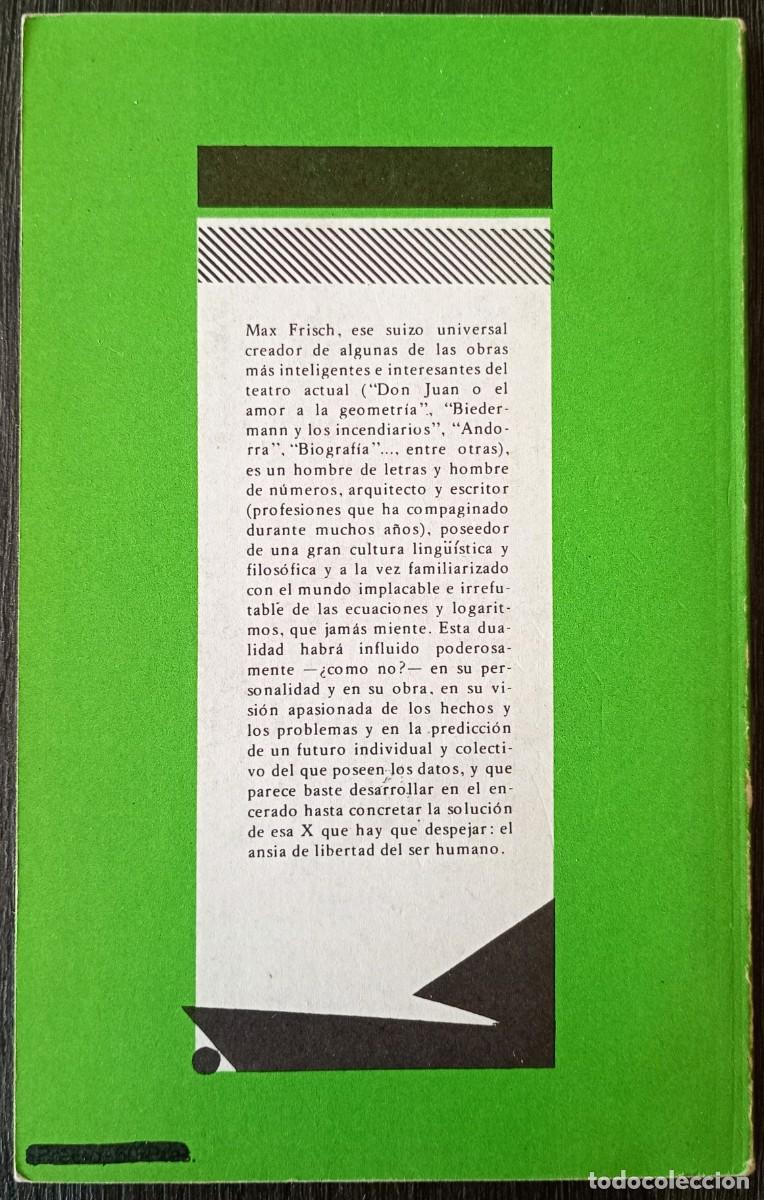 Libros de segunda mano: Max Frisch . La muralla china - Foto 2