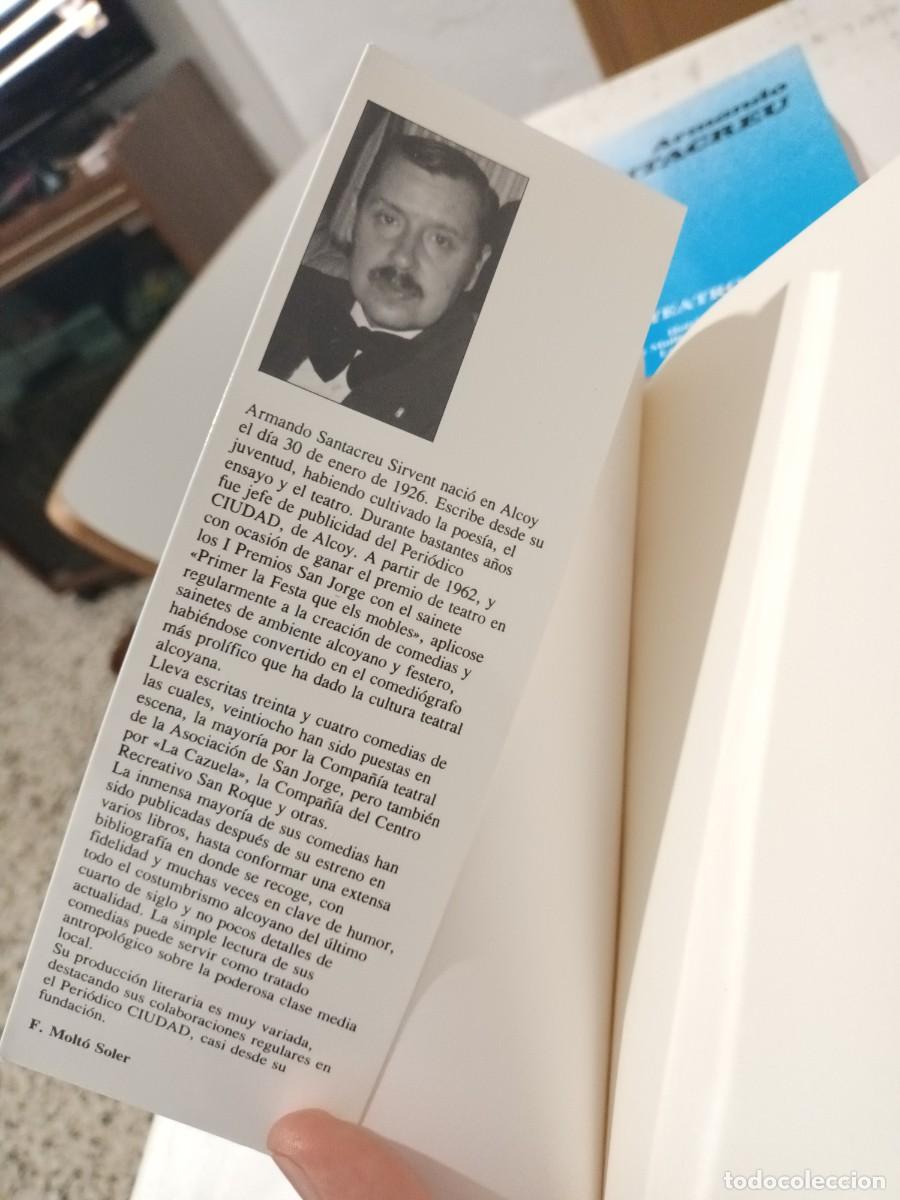Libros de segunda mano: Teatro de Armando Santacreu 1987 Alcoi - Foto 3