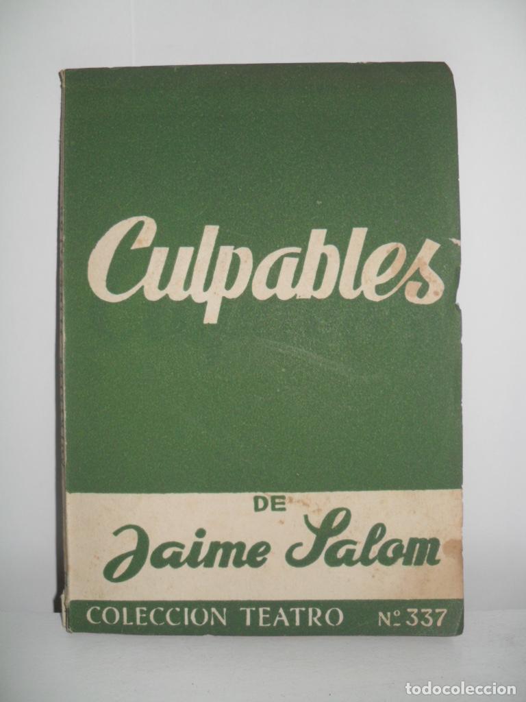 Libros de segunda mano: CULPABLES - JAIME SALOM - Foto 1