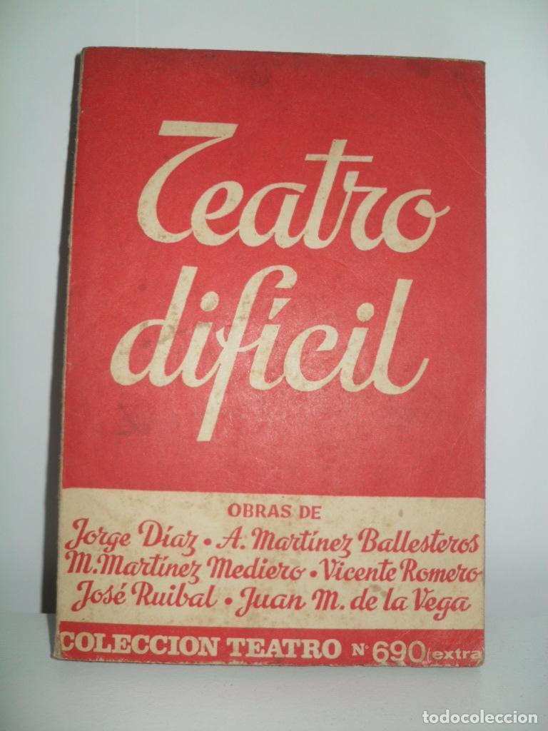 Libros de segunda mano: TEATRO DIFICIL - VARIOS - Foto 1