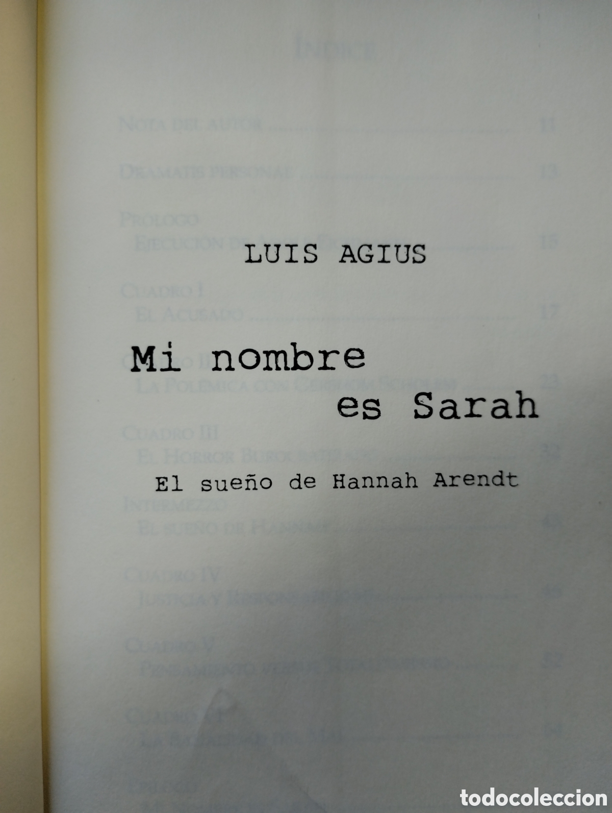 Libros de segunda mano: MI NOMBRE ES SARAH, DE LUIS AGIUS - Foto 7