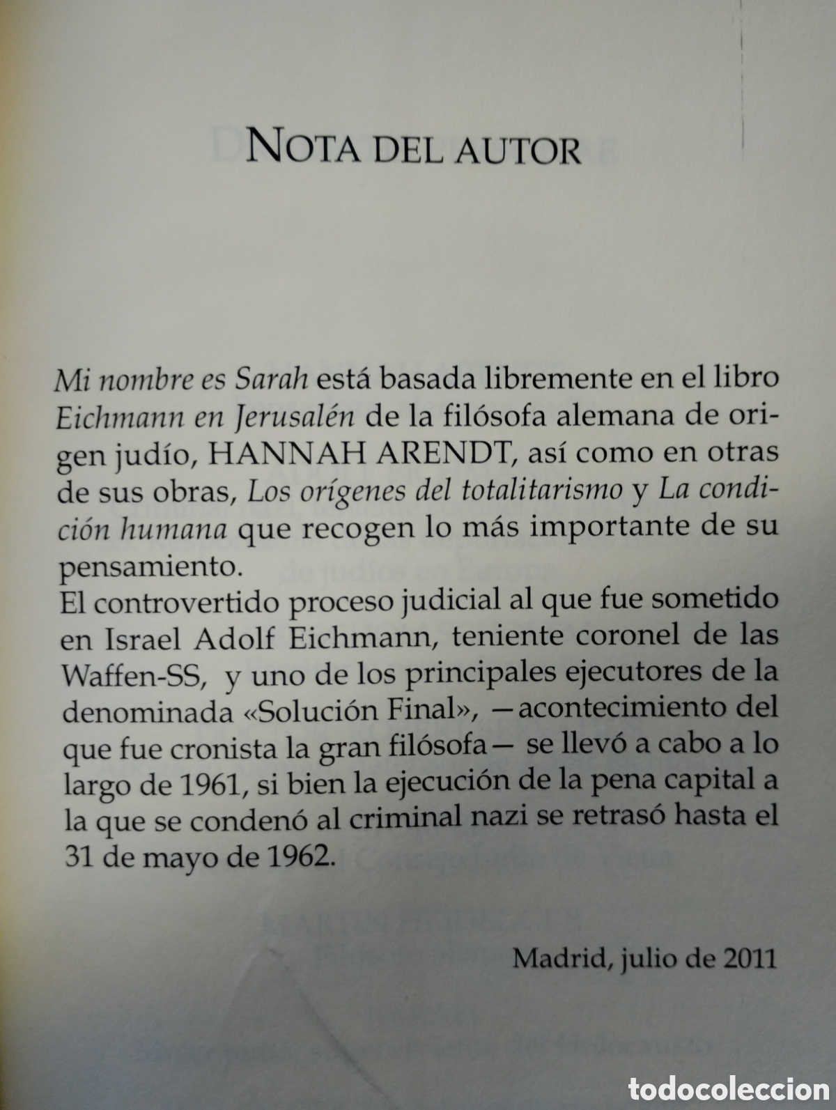 Libros de segunda mano: MI NOMBRE ES SARAH, DE LUIS AGIUS - Foto 10