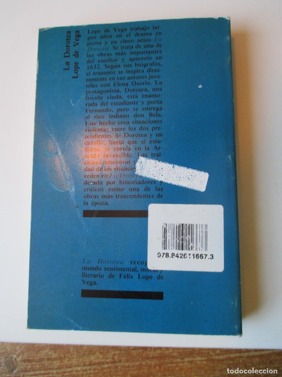 Libros de segunda mano: LOPE DE VEGA La Dorotea W35360 - Foto 2