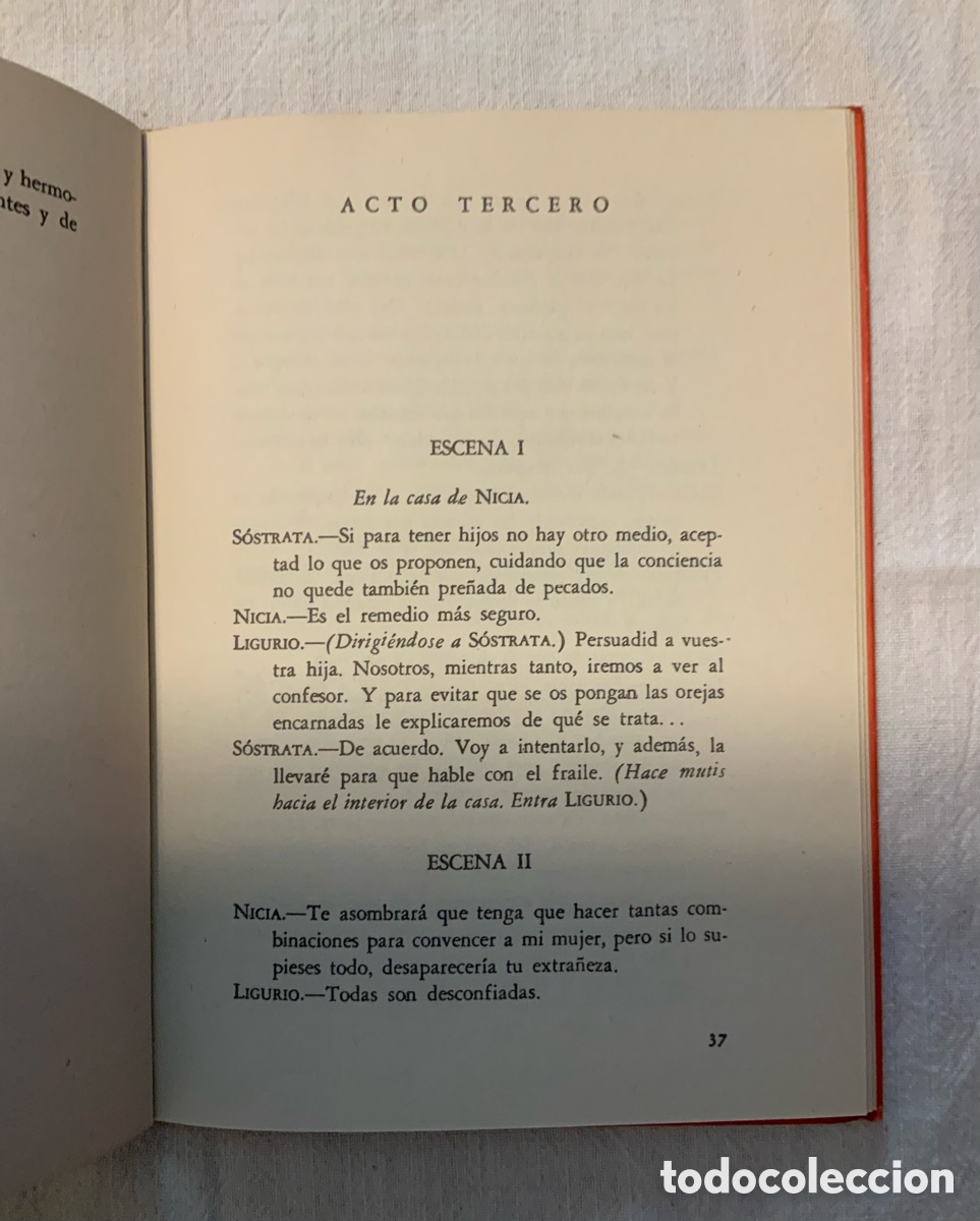 Libros de segunda mano: La Mandr&aacute;gora. Maquiavelo. 1969 - Foto 4