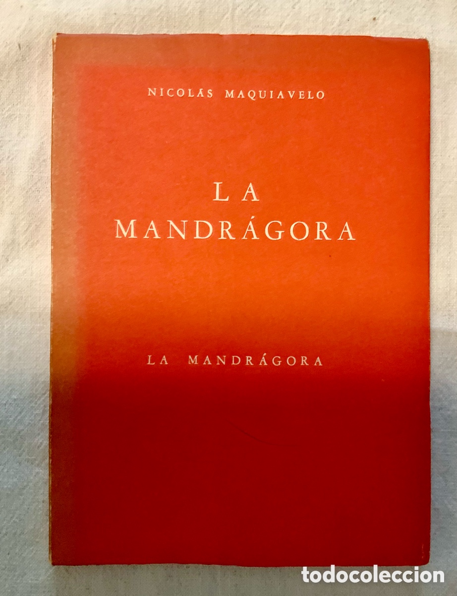 Libros de segunda mano: La Mandr&aacute;gora. Maquiavelo. 1969 - Foto 1