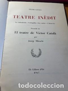 Libros de segunda mano: Teatre in&egrave;dit. Josep Miracle - Foto 6