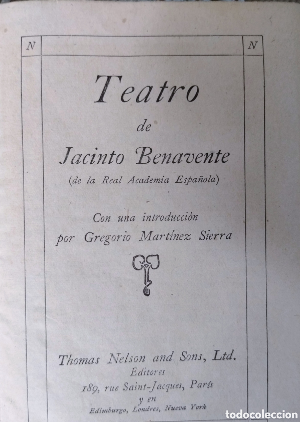 Libros de segunda mano: TEATRO DE JACINTO BENAVENTE - Foto 2