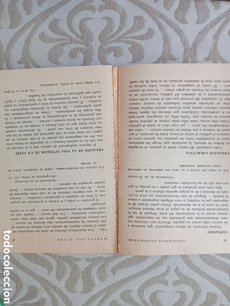 Libros de segunda mano: Manual del actor.Constantin Stanislavski. - Foto 3