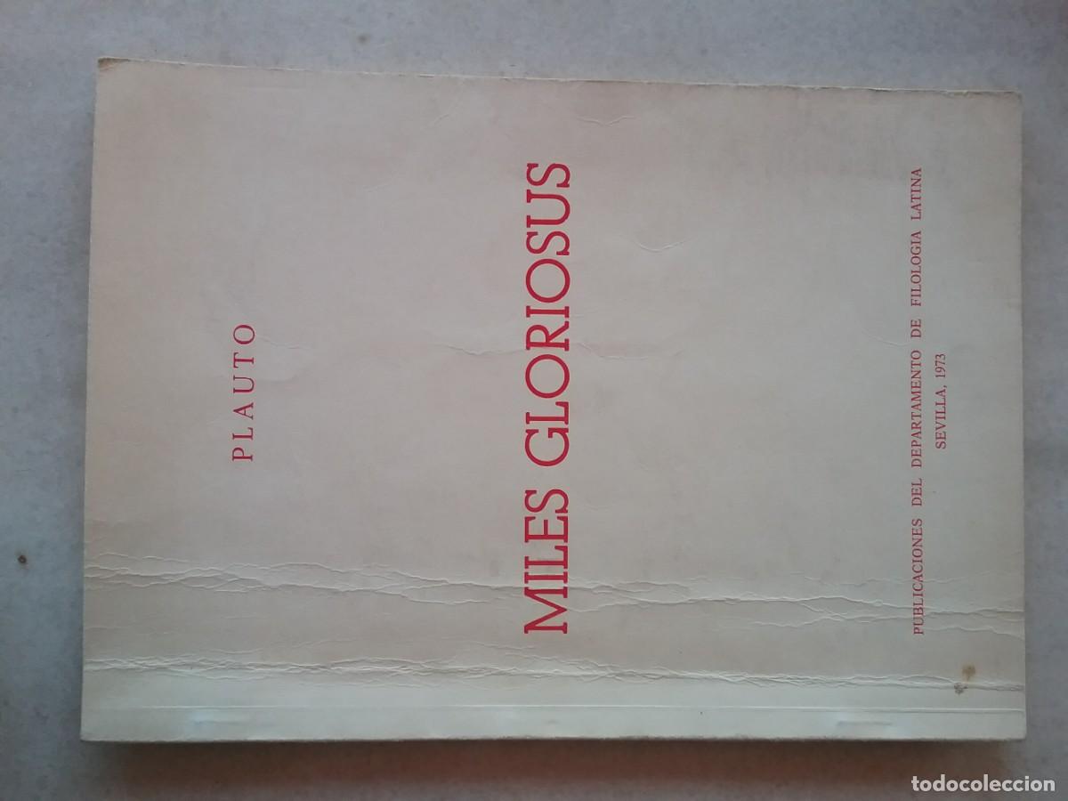 Libros de segunda mano: Miles gloriosus. Plauto. Sevilla 1973. - Foto 1