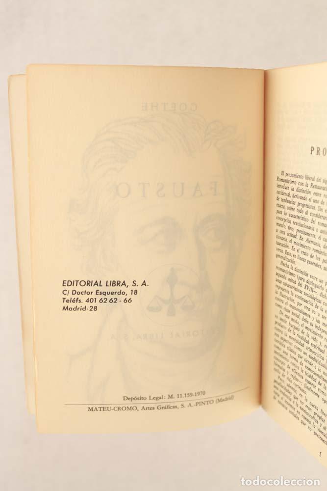 Libros de segunda mano: Fausto - Johann Wolfgang von Goethe - Foto 3